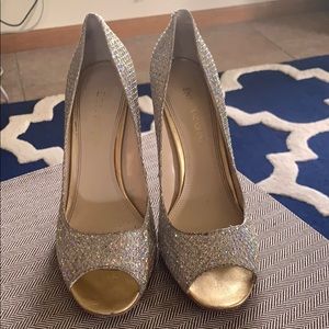 Enzo Angiolini sparkling crystal heels 7.5